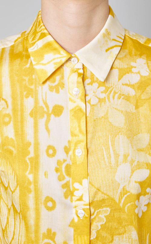 コットンフラワーティアードワンピース