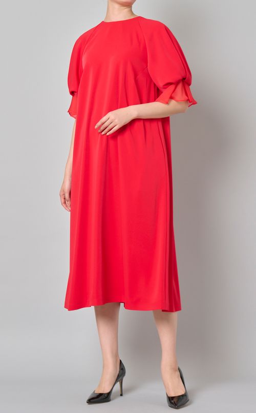 シアーラッフルカフワンピース