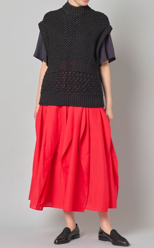 ミックスパターンニットベスト