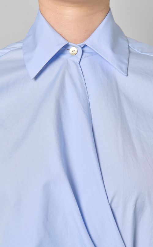 コットンラップシャツワンピース