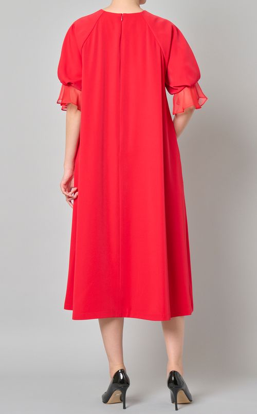 シアーラッフルカフワンピース