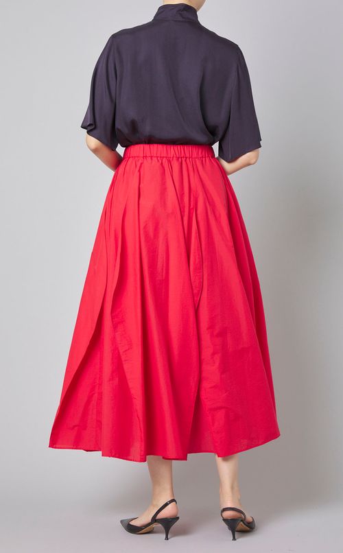 タフタイージーフレアスカート