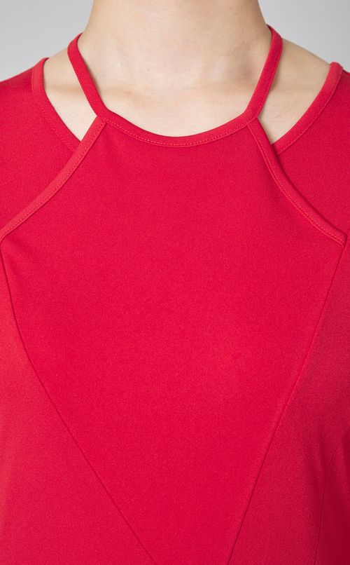 ランダムギャザージャージードレス