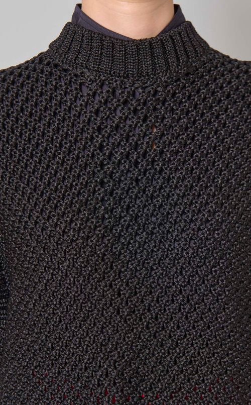 ミックスパターンニットベスト