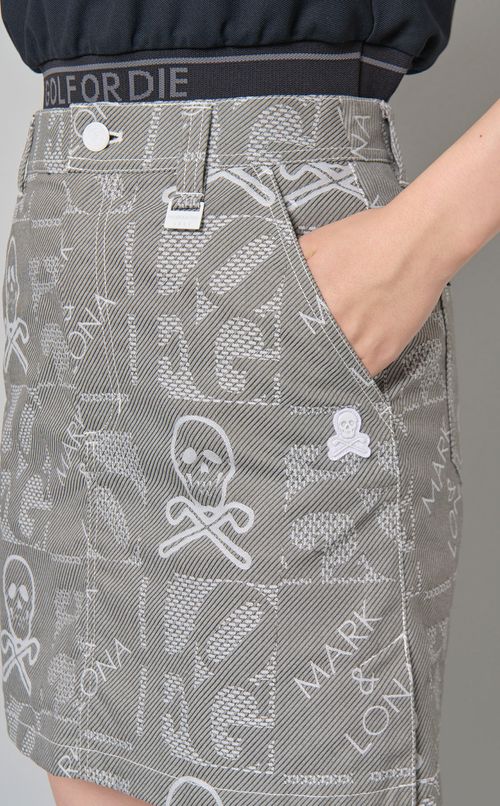 【手洗い可】スカルプリントスカート