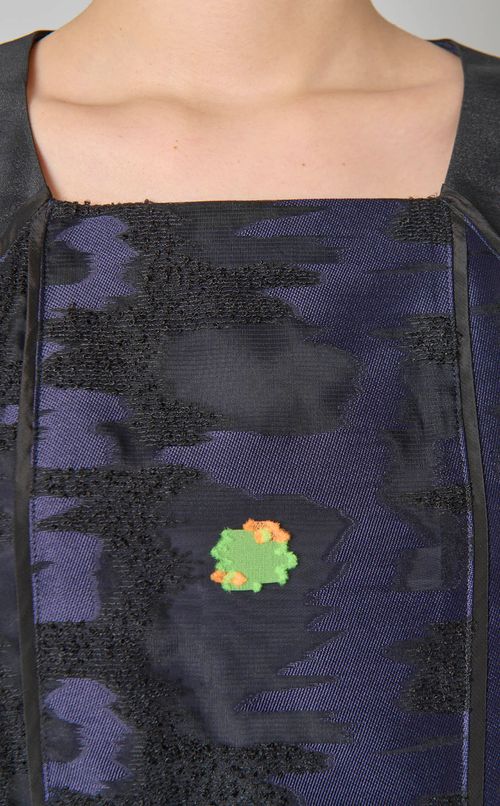 ジャガードスリーブシリングドレス