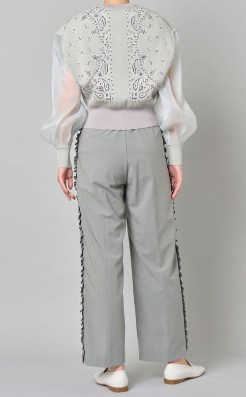 バンダナジャガードシアーカーディガン