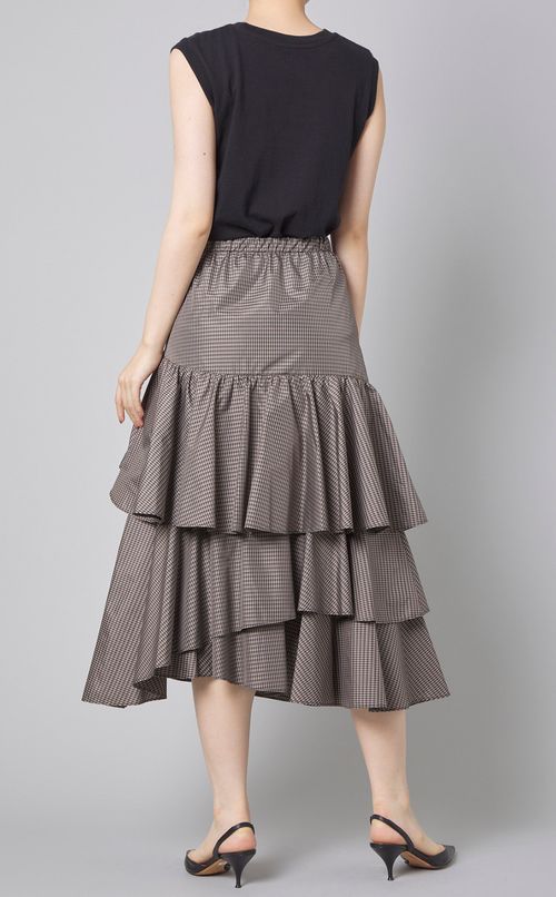 ランダムチェックフリルスカート