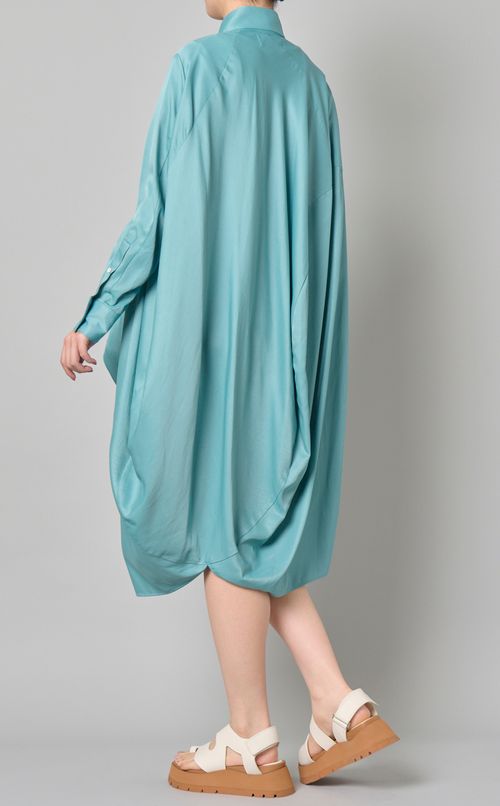 ボールレーヨンシャツワンピース