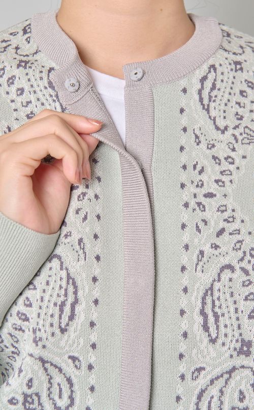 バンダナジャガードシアーカーディガン