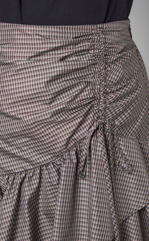 ランダムチェックフリルスカート