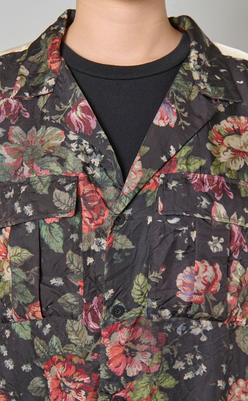 プリントミックスオープンカラーシャツ