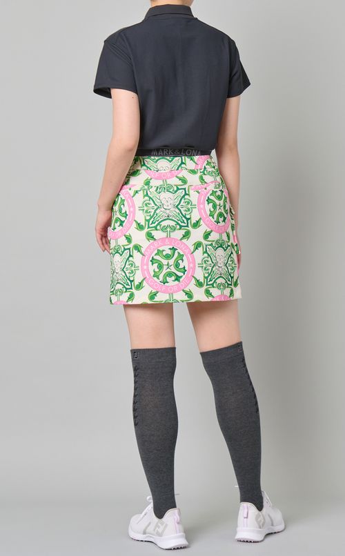 【手洗い可】タイルプリントスカート