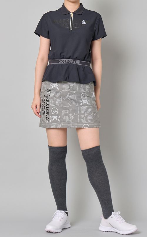 【手洗い可】ハーフジップポロシャツ