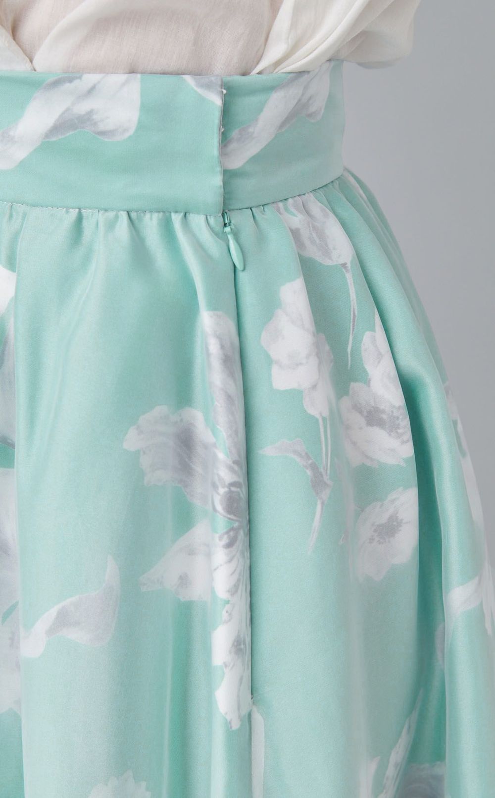 フラワープリントフレアスカート