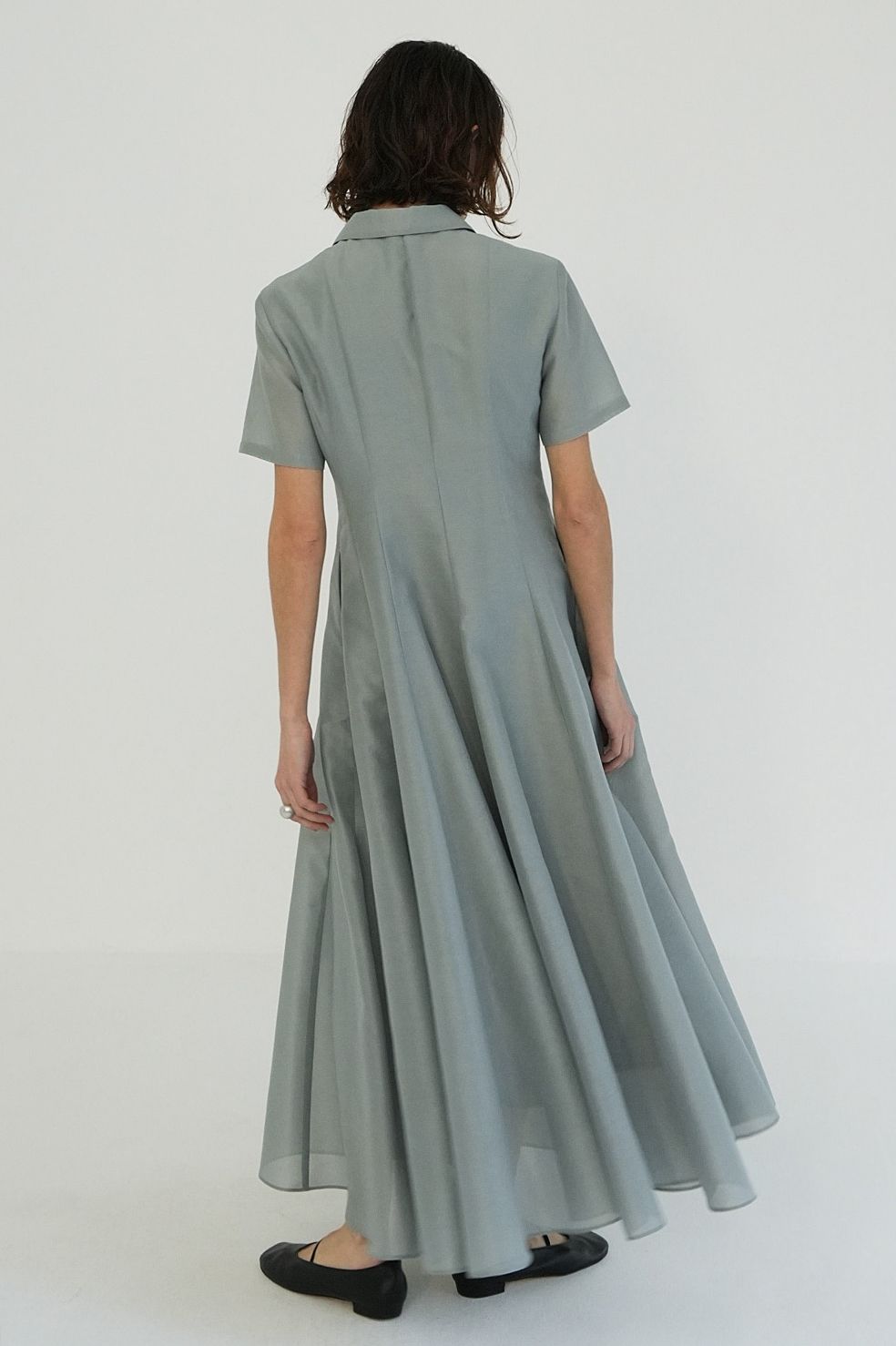 シアーシャツワンピース