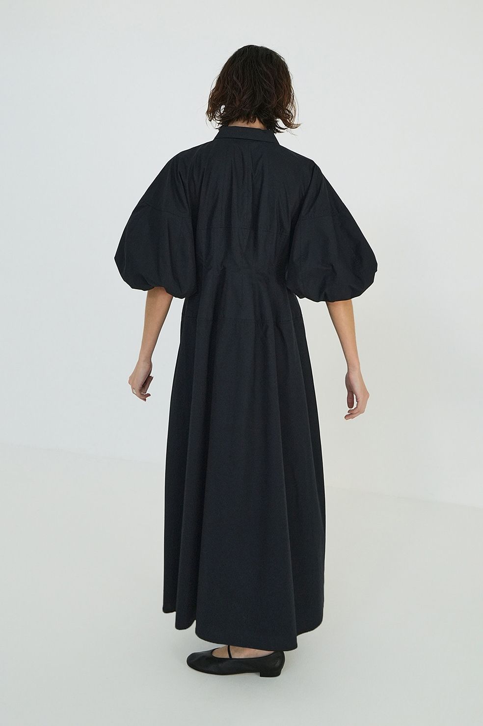 ウエストデザインボリュームワンピース