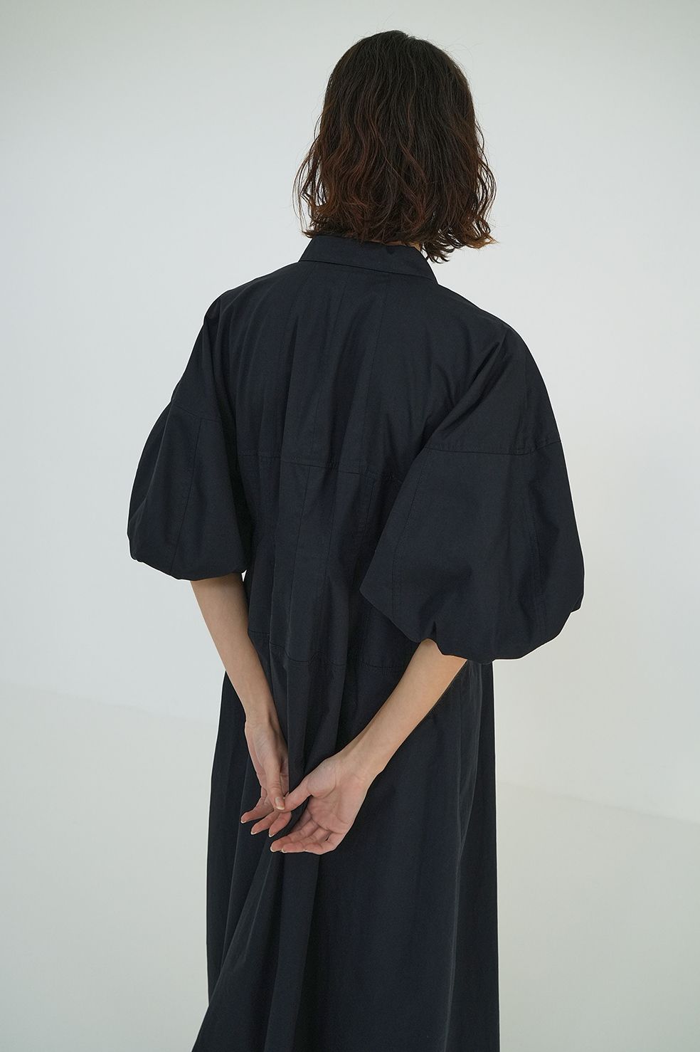 ウエストデザインボリュームワンピース