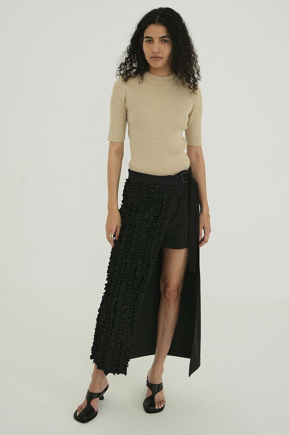 フリルラップスカート