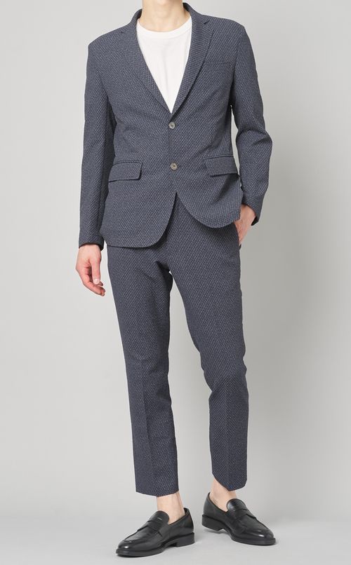 ストレッチサッカープリントジャケット