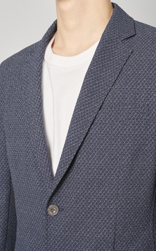 ストレッチサッカープリントジャケット