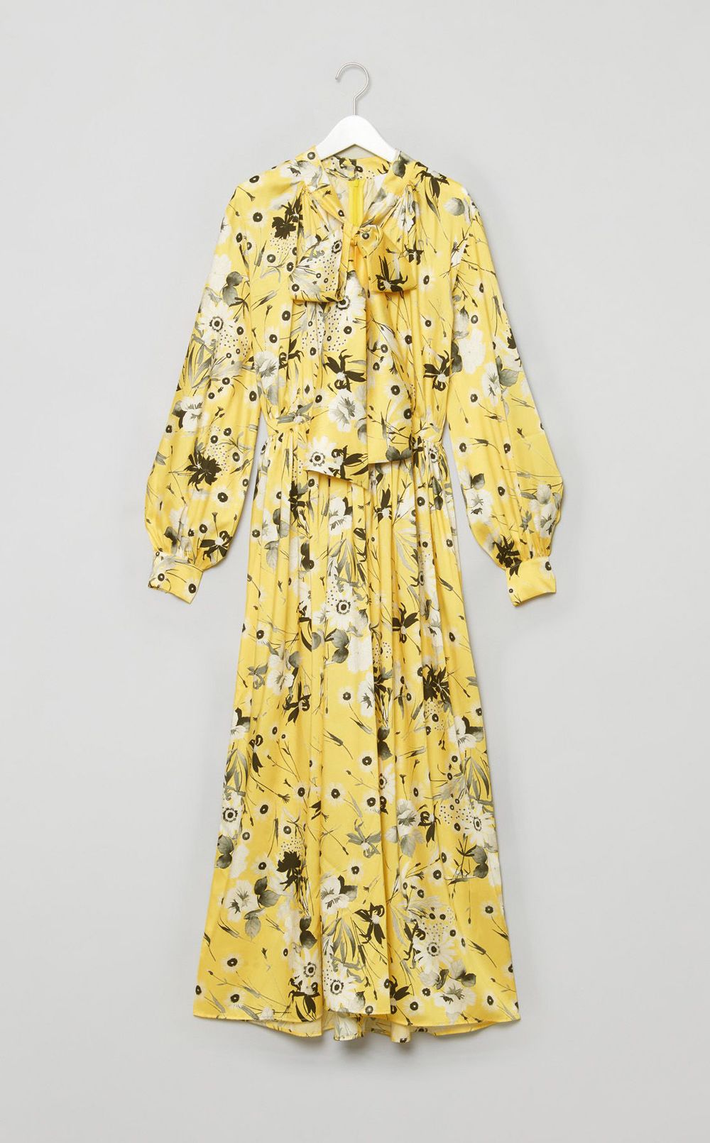 フラワープリントボウタイワンピース