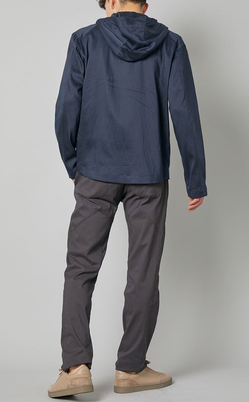 ストレッチマイヤーフードブルゾン