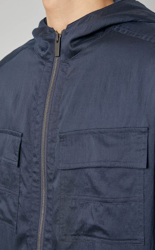 ストレッチマイヤーフードブルゾン