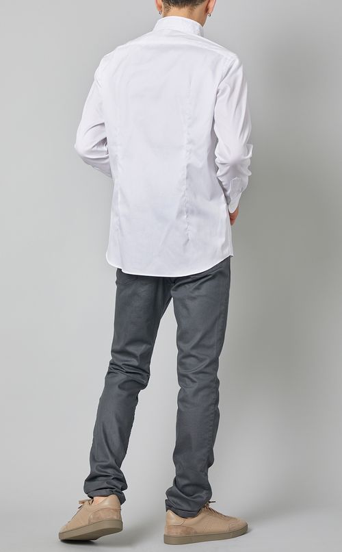 コットンウイングカラーシャツ