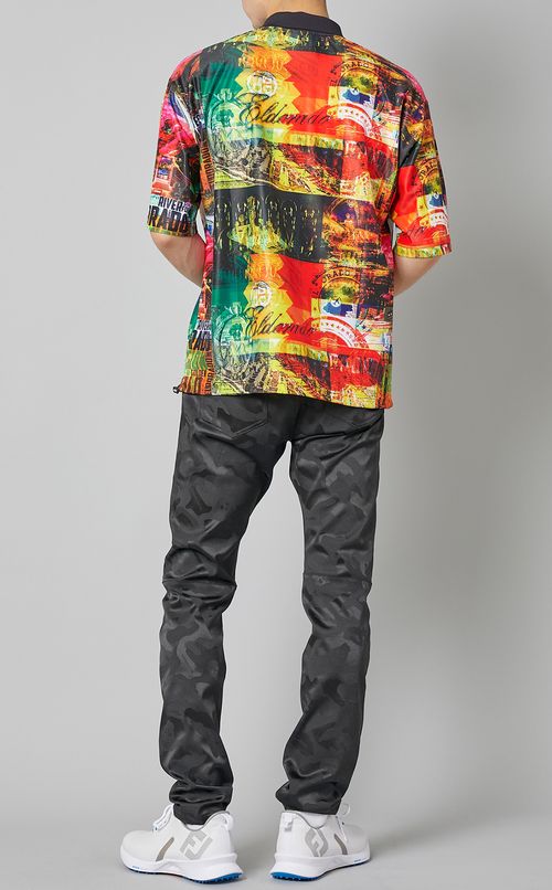 【手洗い可】プリントポロシャツ