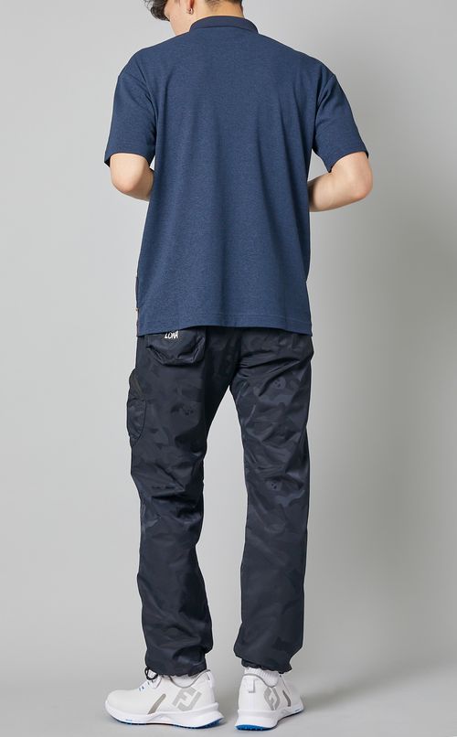 【手洗い可】スタッズアクセントポロシャツ