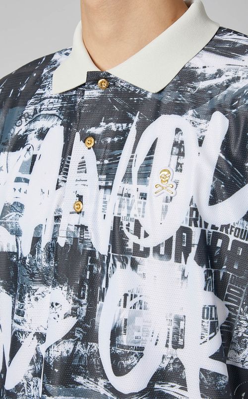 【手洗い可】プリントポロシャツ