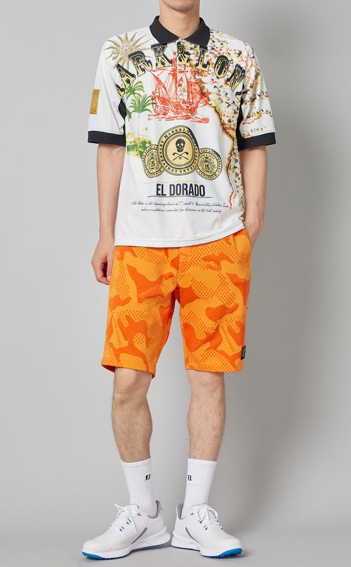 【手洗い可】モチーフプリントポロシャツ