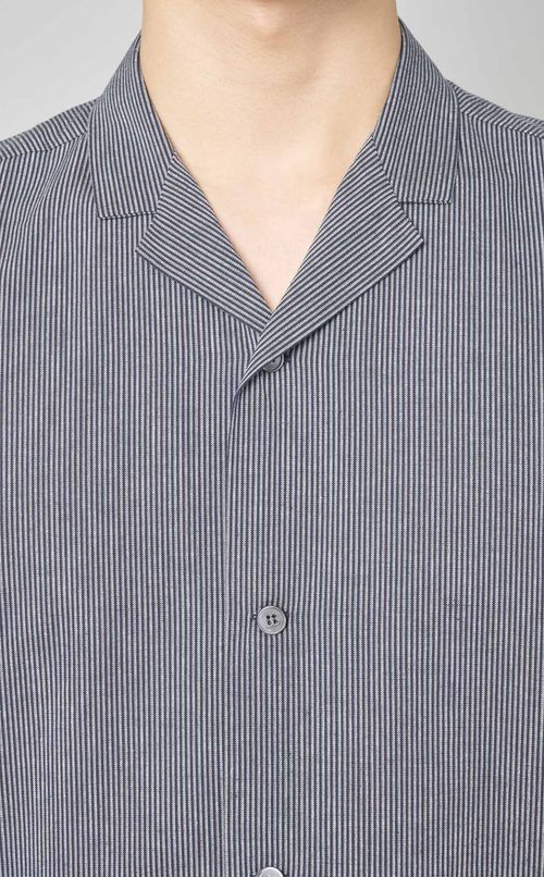 マルチストライプオープンシャツ