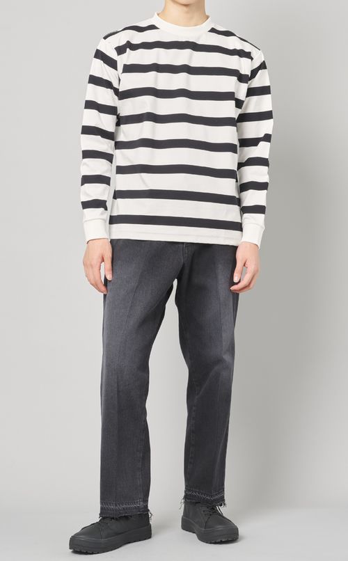 ラインテープロングスリーブボーダーTシャツ