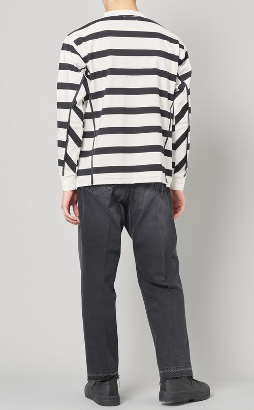 ラインテープロングスリーブボーダーTシャツ