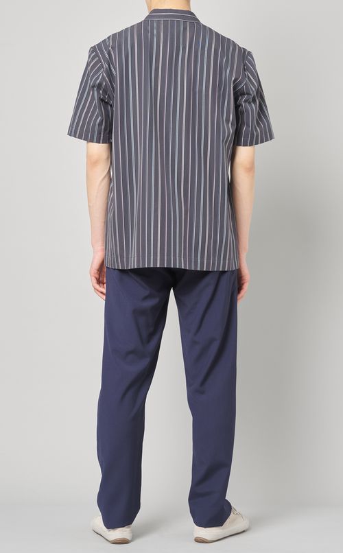 マルチストライプオープンシャツ