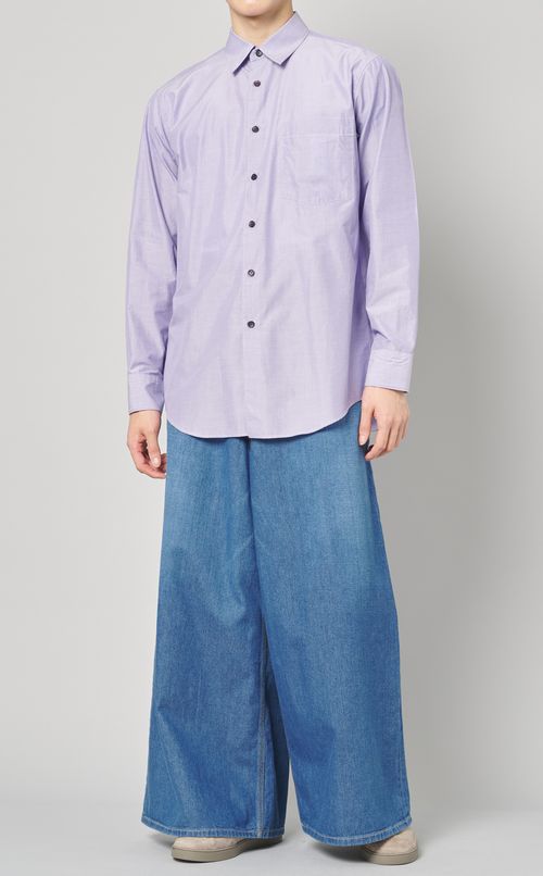 ライトデニムワークワイドパンツ