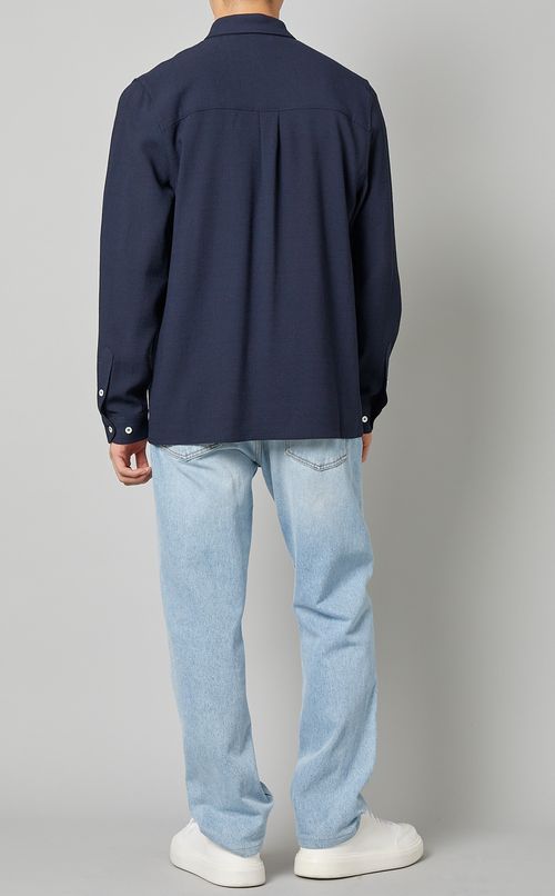 ウールレーヨンシャツ