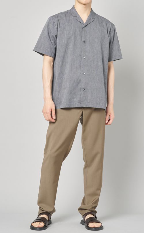 マルチストライプオープンシャツ