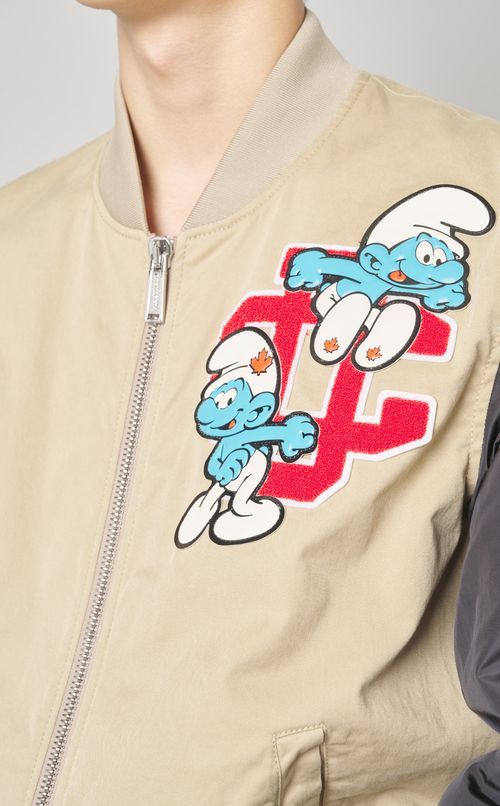 スマーフプリントボンバージャケット