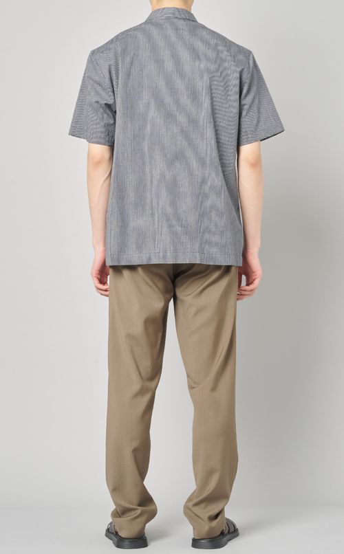 マルチストライプオープンシャツ