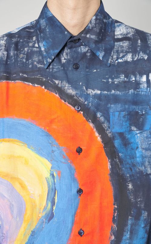 レインボーポプリンシャツ