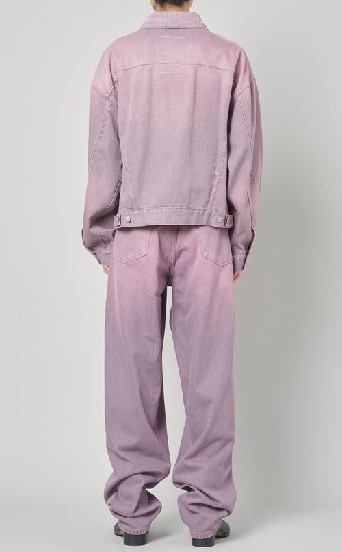 ダメージ加工デニムジャケット