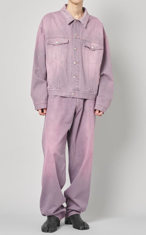 ダメージ加工デニムジャケット