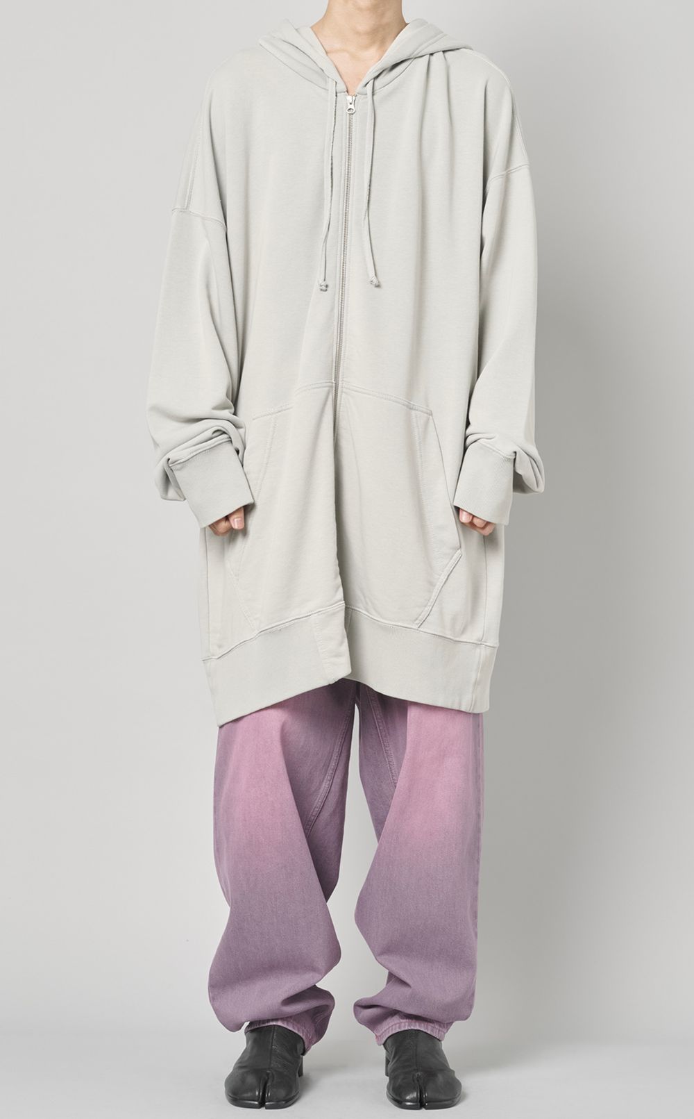 【MM6 Maison Margiela】 ディストレストラックパンツ パープル MM6 Maison Margiela|ウォッシュドカラーデニムパンツ
