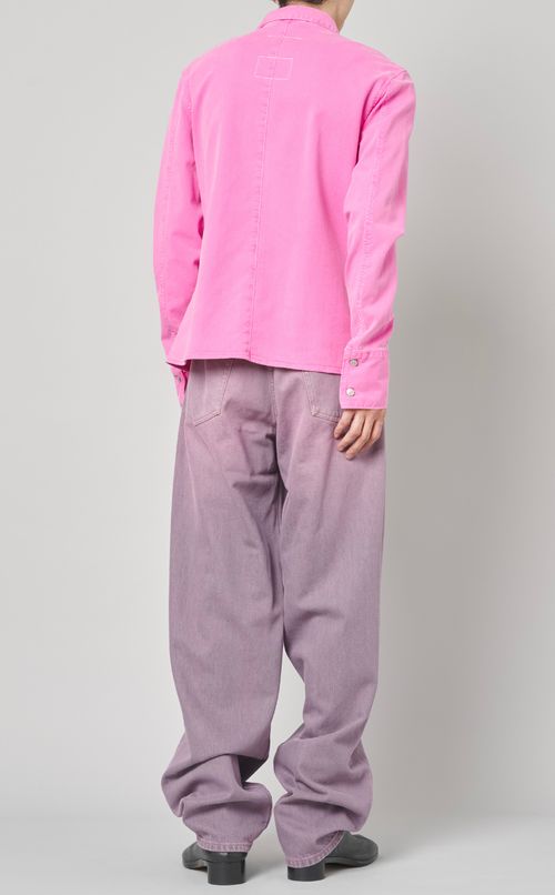 デニムシングルシャツ