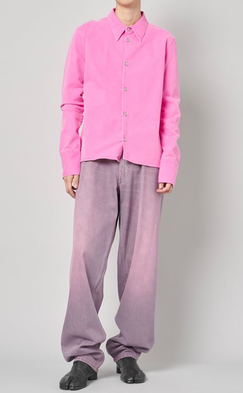 デニムシングルシャツ