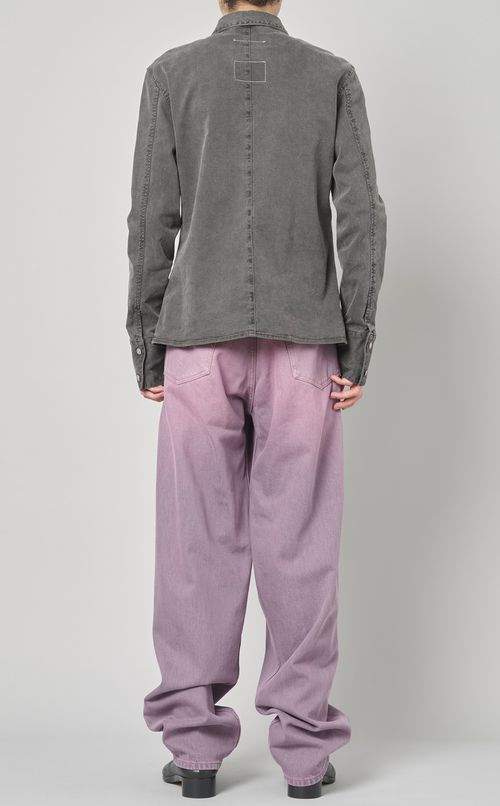 デニムシングルシャツ