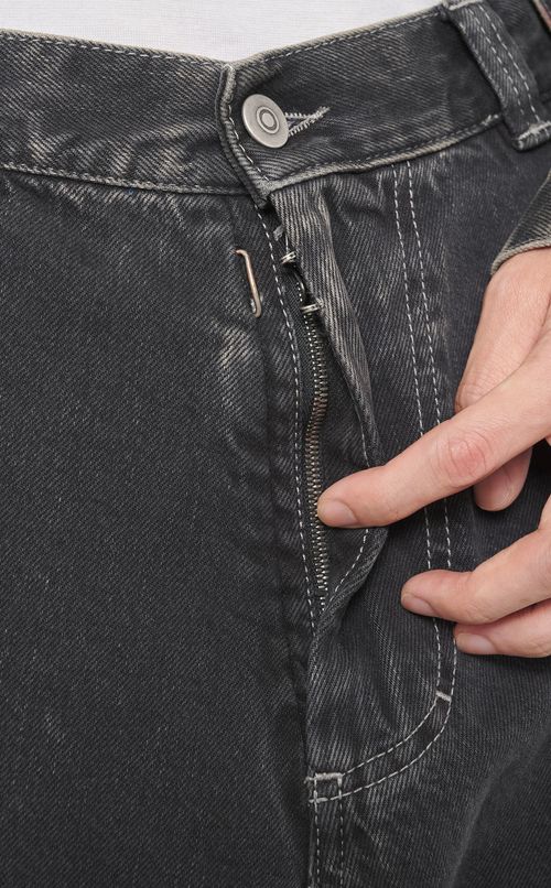 ダーティープリントデニムパンツ